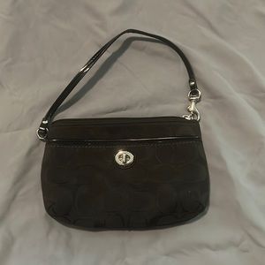 Black Coach Wristlet